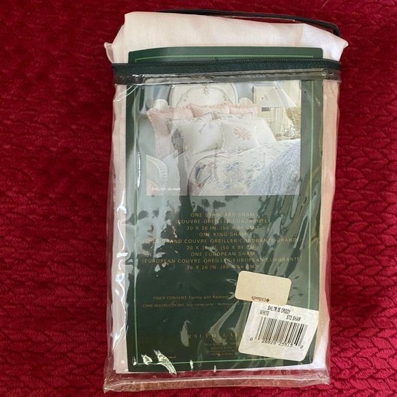 Ralph Lauren Ruffled One Standard Sham Shelter Island White Ruffle detail - Picture 8 of 11